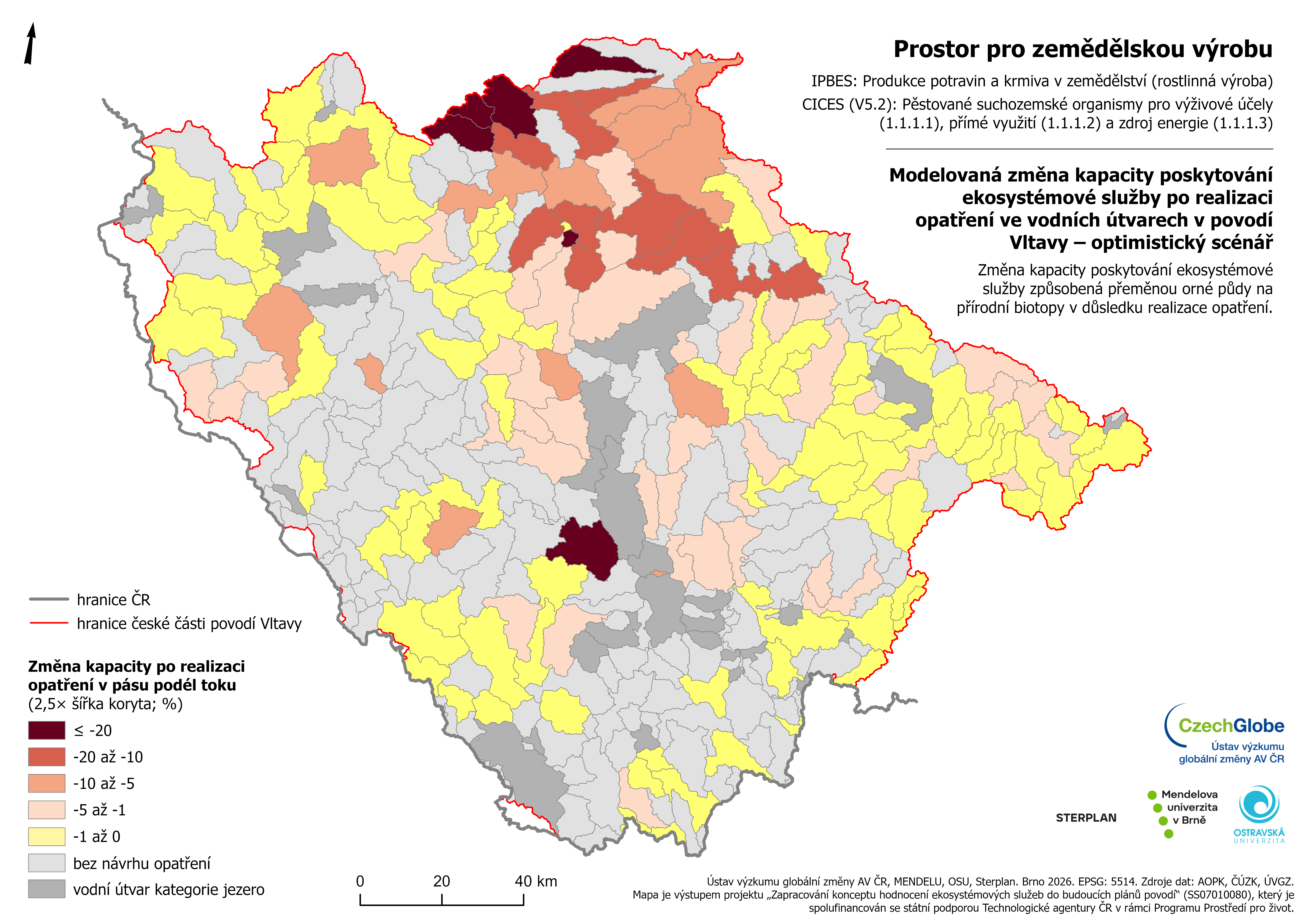 1o - Zemědělská výroba - optimistický scénář